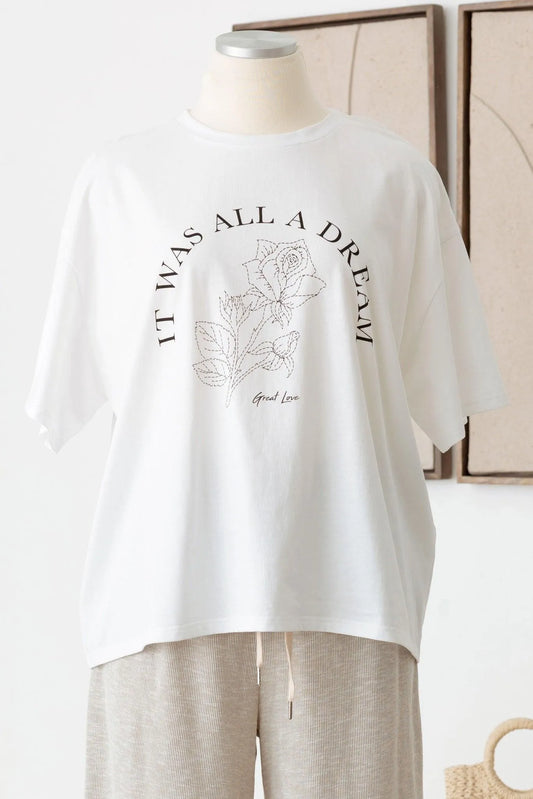 Plus Size "It Was All a Dream" Graphic T-Shirt