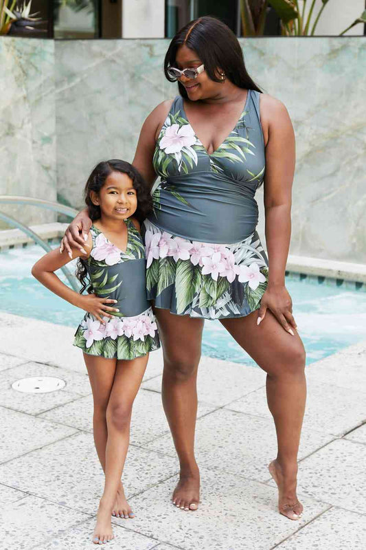 Aloha Forest Swim Dress – Marina West Swim Full Size Clear Waters